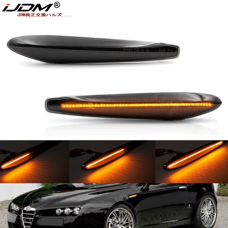 Led Dynamic Turn Signal Light Side Marker Blinker Indicator Lamp Repeater For Al