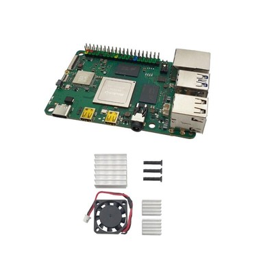 For ROCK Pi 4C+ C Plus RK3399T 64Bit 6-Core A72 A53 Development Board w/ Fan