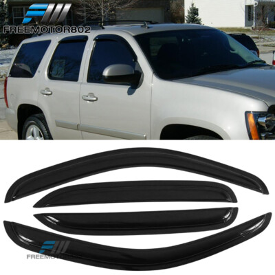 Fits 07-14 Chevy Tahoe GMC Yukon Window Visors Rain Sun Guard Deflector