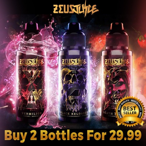 Zeus Juice 100ml Premium Vape Juice E-Liquid 0mg Nicotine Buy 2 For £29.99
