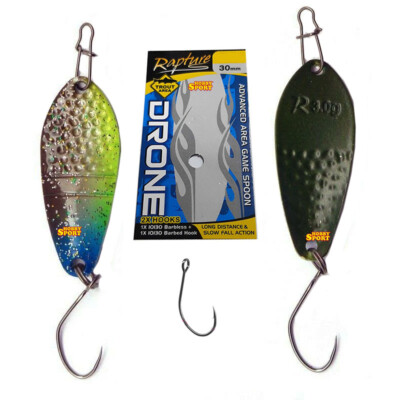 DRONE LD SPOON  3,5 GR  BLU VERDE SILVER  AREA TROTA   RAPTURE TRABUCCO 18810390