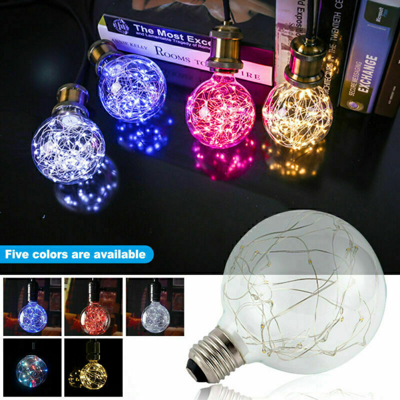 LED Globe Fairy Red Fairy String Light Bulb For Ambient Nigh
