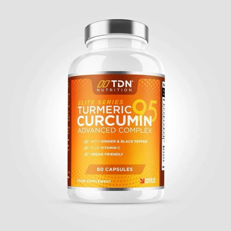 TDN Turmeric Curcumin Elite Complex – 60 Capsules + Ginger & Black Pepper UK
