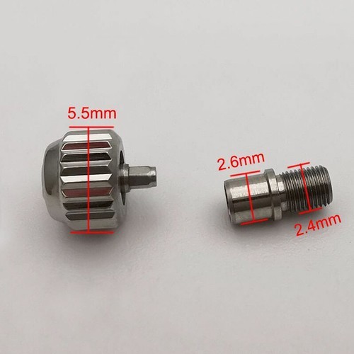 Replace For Omega Seamaster 300 Watch Crown Repair Parts Silver Stainless 5.5mm