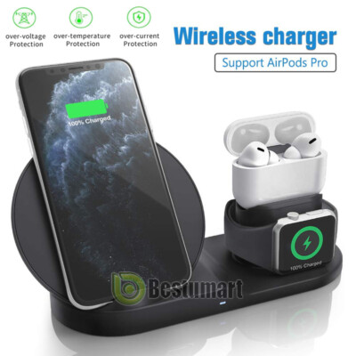 3 in 1 Charging Dock Charger Stand For Apple Watch Serie Air Pods iPhone Station