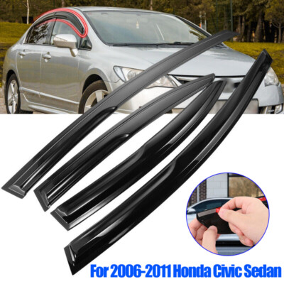 protector de lluvia para visera de ventana Para 2006-2011 Honda Civic sedán