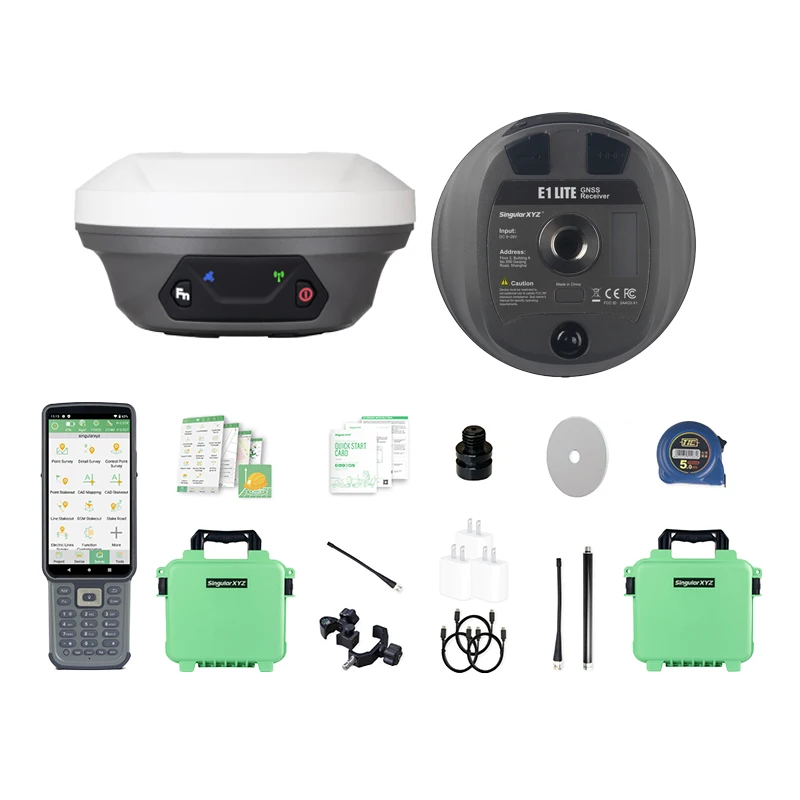 Limited Time Offer! SingularXYZ E1 Lite UHF GNSS RTK Base and Rover Set High Pre
