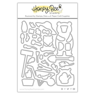 Honey Bee Sandie And Sis Honey Cuts Die  33pc : Summer Stems Collection