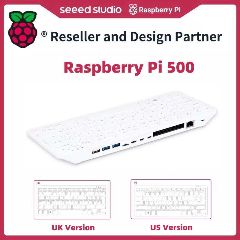 Original Raspberry Pi 500 Keyboard Computer Laptop -US & UK & EU Version Desktop
