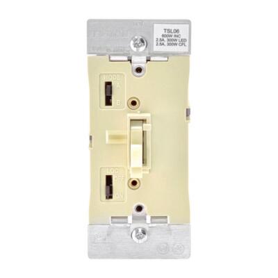 Leviton TSL06-1KI Ivory 600W 2.5A 120V Thermoplastic/Metal Toggle Dimmer Switch