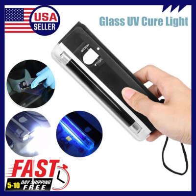 UV Cure Lamp Ultraviolet LED Light Car Auto Glass Windshield Crack Repair Tool