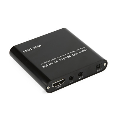 Mini HDMI Media Player 1080P HDD RM RMVB DIVX AVI MKV USB SD MPEG JPEG MOV SDHC