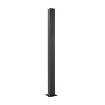 Key-Link Railing Surface Mount Aluminum Post, Textured Black, 2-1/2''x38''H