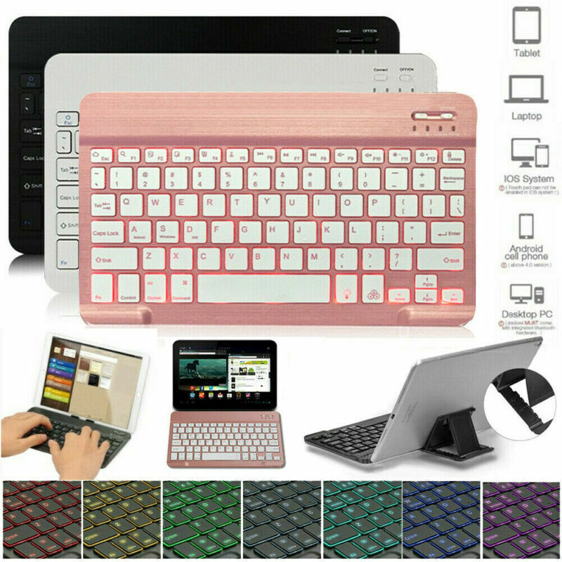 Backlit Wireless Keyboard For Microsoft Surface Pro 7 / 6 5 4 3 12.3