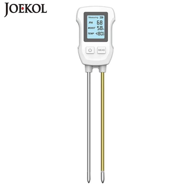 Digital Soil PH Meter 3in1 Soil Tester PH Moisture Temperature Test Kit LCD Scre