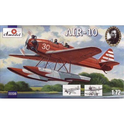 Amodel 72239 Plastic model airplane kit Scale 1:72 Yakovlev AIR-10 - kits model