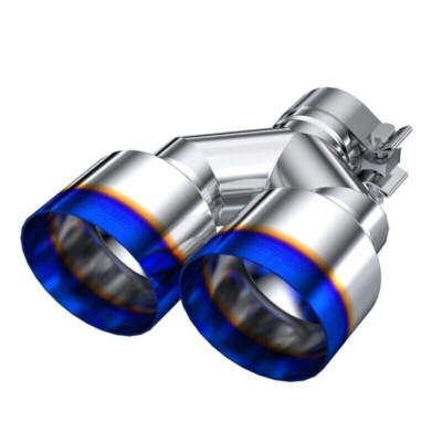 MBRP T5177BE for Burnt End Tip 2.5 ID, Dual 4 OD Out, 9.55 Length, Single Wall