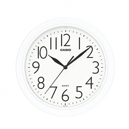 Casio White Resin Analog Round Wall Clock IQ-05-7DF | eBay