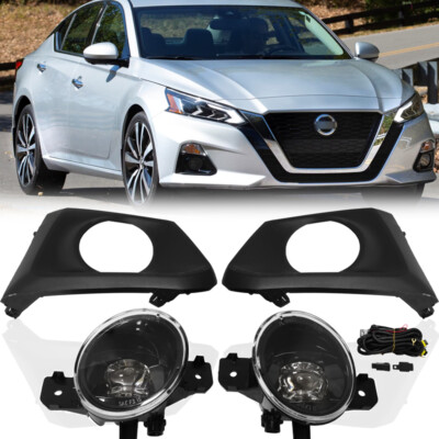 Pair For 2019-2022 Nissan Altima LED Fog Lights Turn Signal Lamps DRL RH&LH