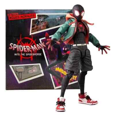 Sv Action Spiderman Miles Morales Action Figure Collection Sentinel Marvel Toys