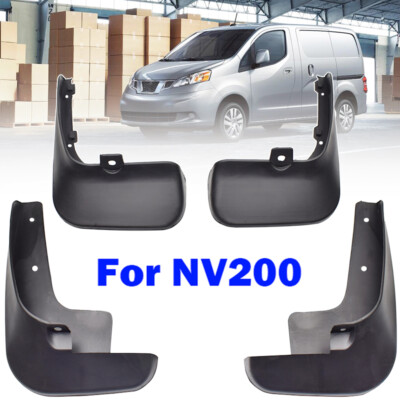 Set For Nissan NV200 Vanette Evalia 2010-2019 Mud Flaps Mudguards Splash Guards