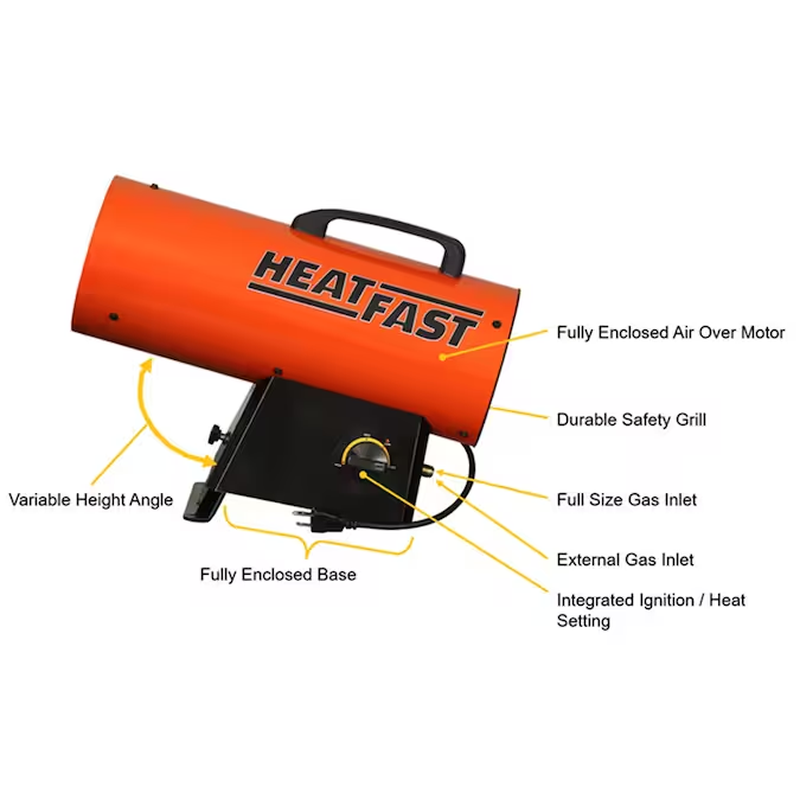 GFA 60000-BTU Outdoor Portable Forced Air Propane Heater