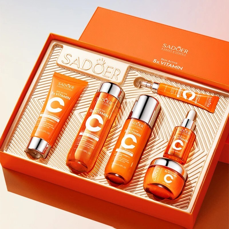 SADOER 5x ビタミンC スキンケア ギフトボックス6点セット 6pcs/Set SADOER Vitamin C Skin Care Sets Face Cream Facial