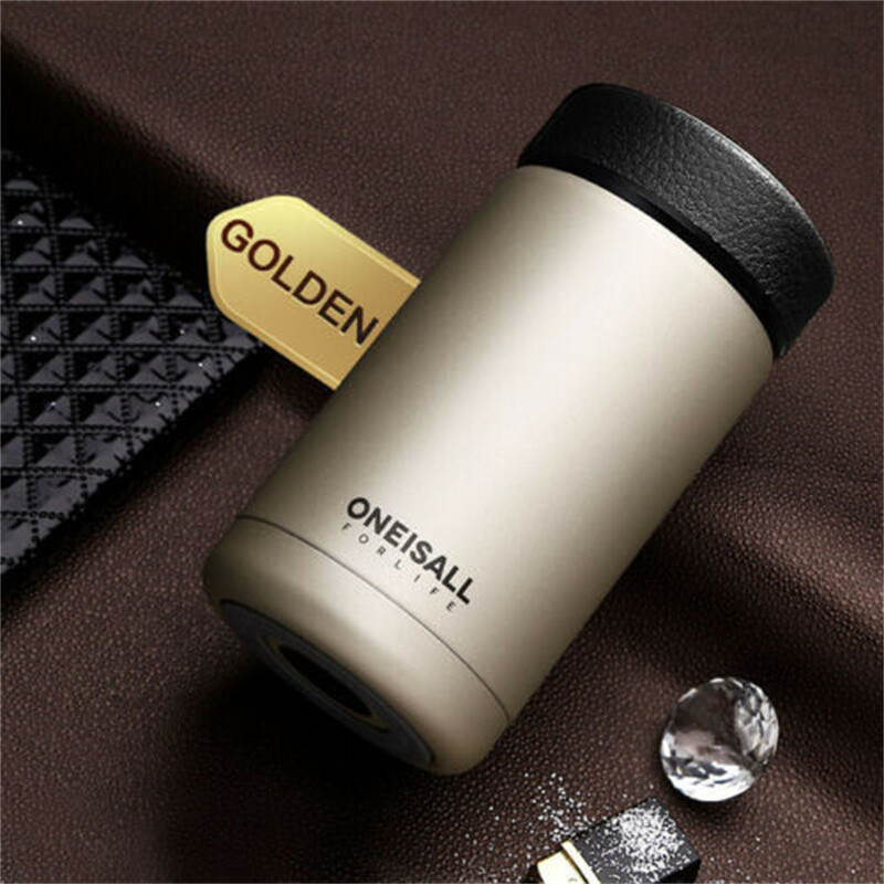 Men Gift Thermos Bottles 380ml Insulated Cup Stainless Steel Thermal Coffee Mug