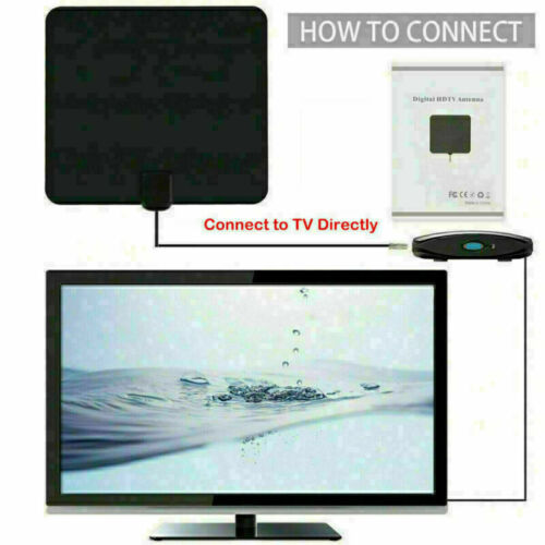 Buy 2000Miles TV Antenna Aerial Indoor HD Digital Signal Amplified Freeview 4K 1080