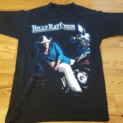 Hot Billy Ray Cyrus Black T-Shirt Cotton All Size Unisex