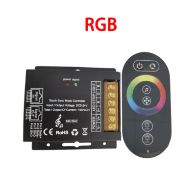 DC5-24V LED Strip Light RF Touch RF6 Key Remote Music Controller Dimmer