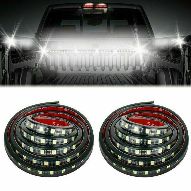 60" Double Row LED Truck Tailgate Light Bar Strip Red White Reverse Stop Brake