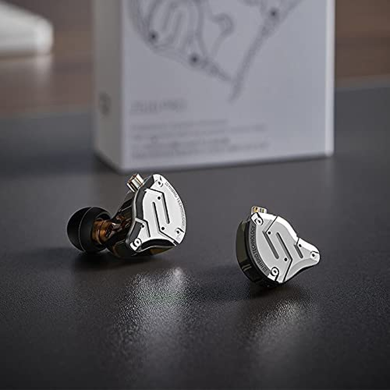 KZ ZS10 Pro, Linsoul 4BA+1DD 5 Driver in-Ear HiFi Metal Earphones with Stainl...