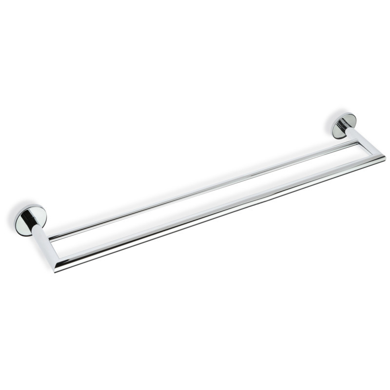 Porta Asciugamani Doppia Asta Fissaggio Da Muro Parete Cromato Bagno dfh