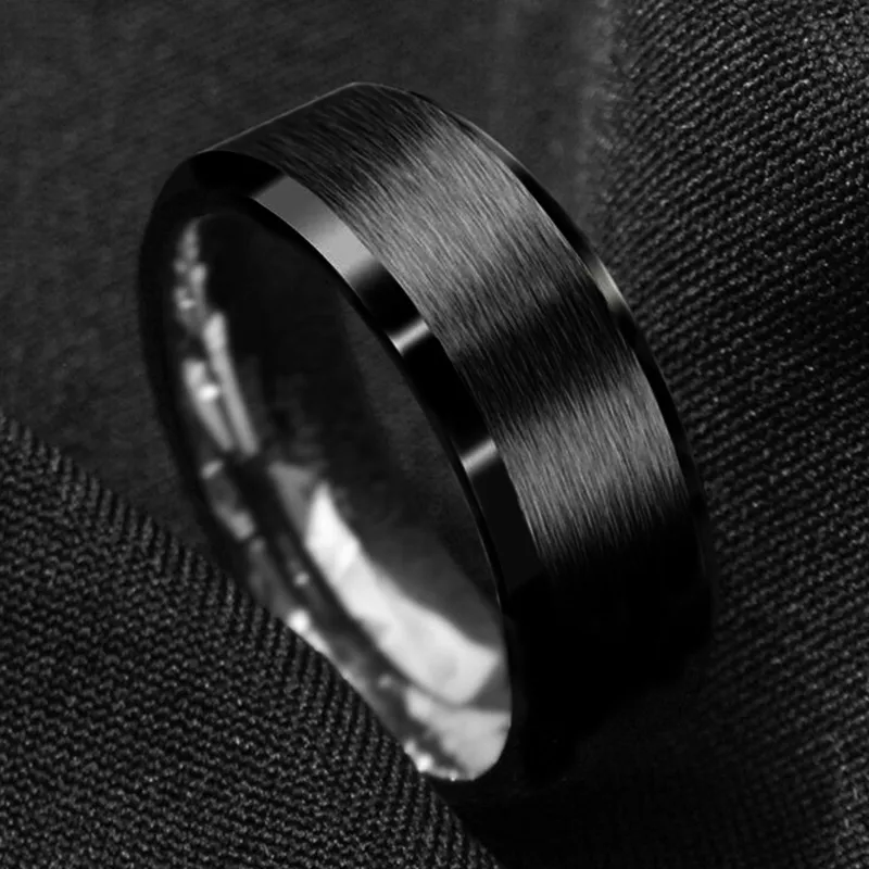 Tungsten Carbide Wedding Band Ring Brushed Silver Mens Jewelry Size 5-17 + Half