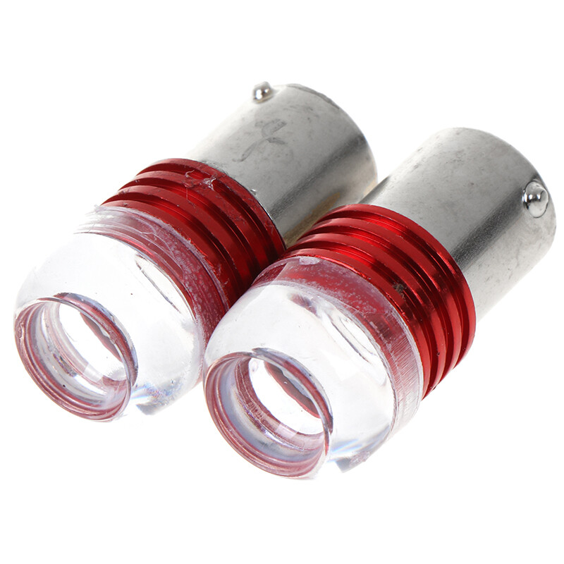 2x 1156 3LED Car Tail Turn Reverse Strobe Flash Light Lamp Bulb Red