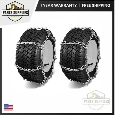 1062955 Set of 2 Tire Chain fits 22x8x10 22x9x12 23x6.5x12 23x8.5x12 Tire Size