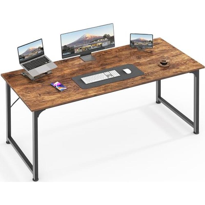 55" Home Office Desk, Gaming Desk with Storage, Computer Writing