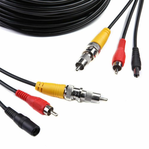 3PCS 50ft BNC Surveillance Cord CCTV Video Audio Security Camera Cable