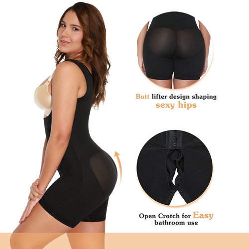 Fajas Colombianas Reductoras Compression Post Surgery Body Shaper Tummy Control