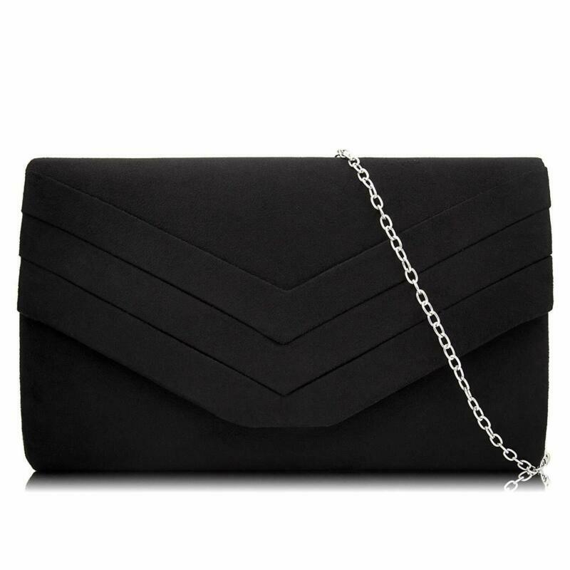Milisente Evening Bag for Women, Suede Envelope Evening Purs
