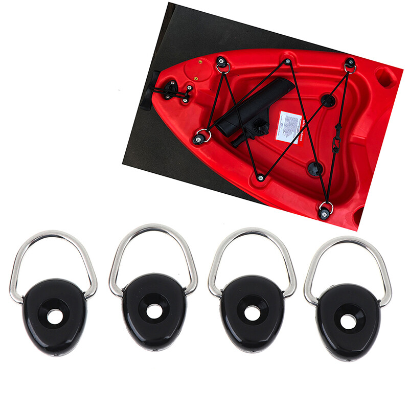 4Pcs Loop Buckle Camping Marine D Ring Accessories Tie Down Water Sports Ka^JN