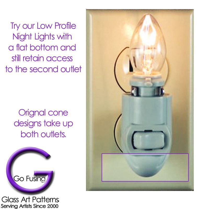 Night Light Kit Supply Bulb Brass Clip 6-12 Pack White Switch Fuse Stained Glass