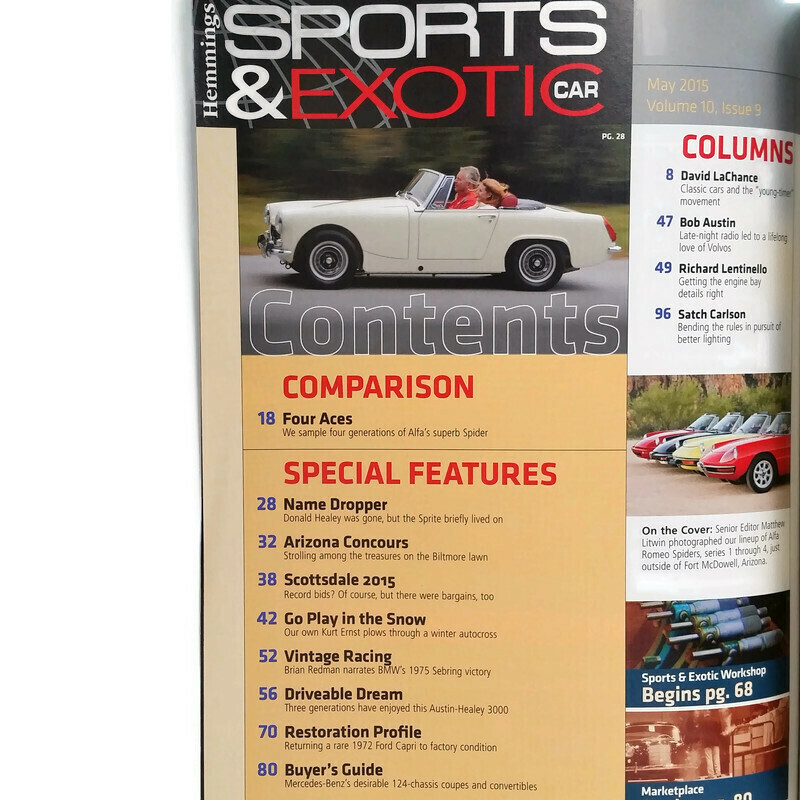 Hemmings Sports & Exotic Car Magazine 2015 May Alfa's Fantastic Spiders - Picture 2 of 7