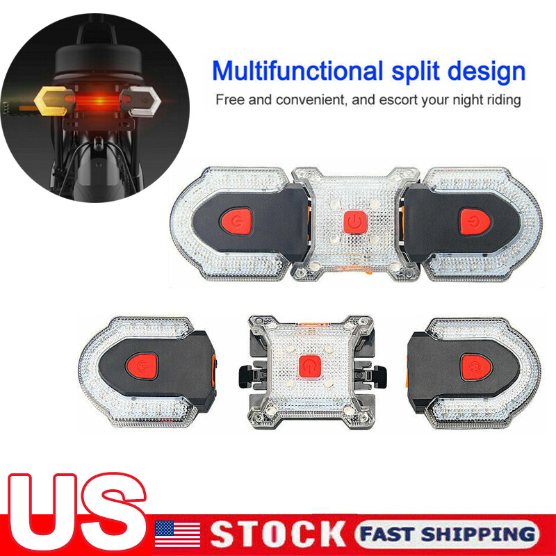 1 Set Bike Turn Signals Light Front and Rear w/ Smart Wirele