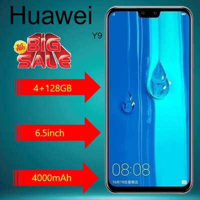 Huawei Y9 2019 128GB Unlocked 6.5-inch Global ROM Multi-Language Smartphone New