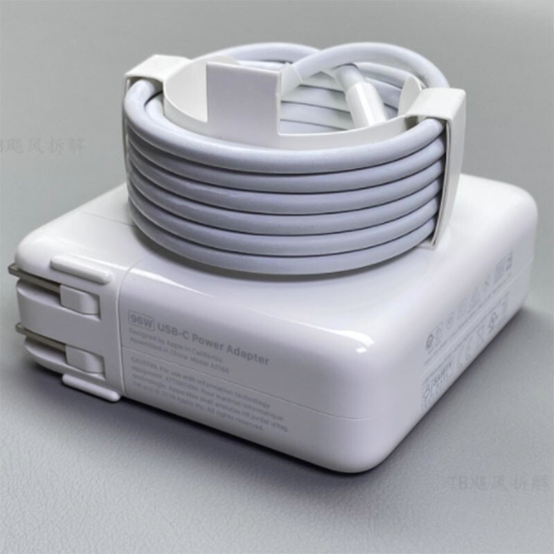 Genuine Apple 96W USB-C Power Adapter For MacBook Pro 16-inch (A2166) With Cable