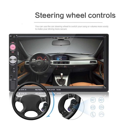 2 Din 7" HD Touch Screen Autoradio MP5 Stereo Multimedia Player Radio Auto Audio