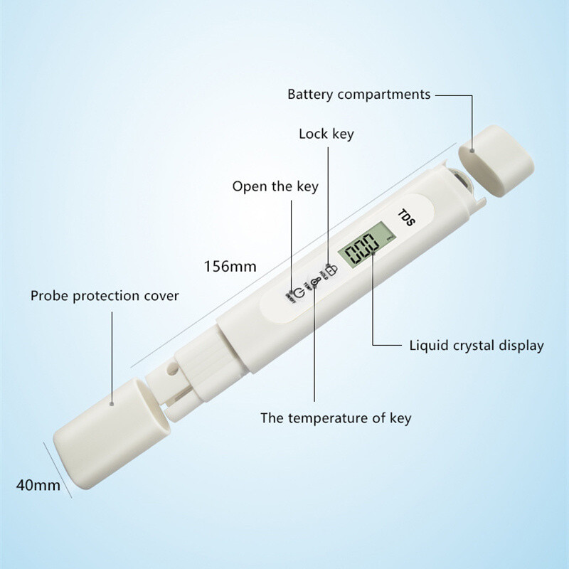 Digital LCD Water Quality Test Pen Tap Drinking Water Quality Tester Analyzer