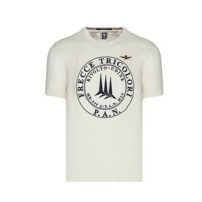 

Футболка мужская Aeronautica Militare TS2075 белая кремовая Pilot Arrows Trico, White